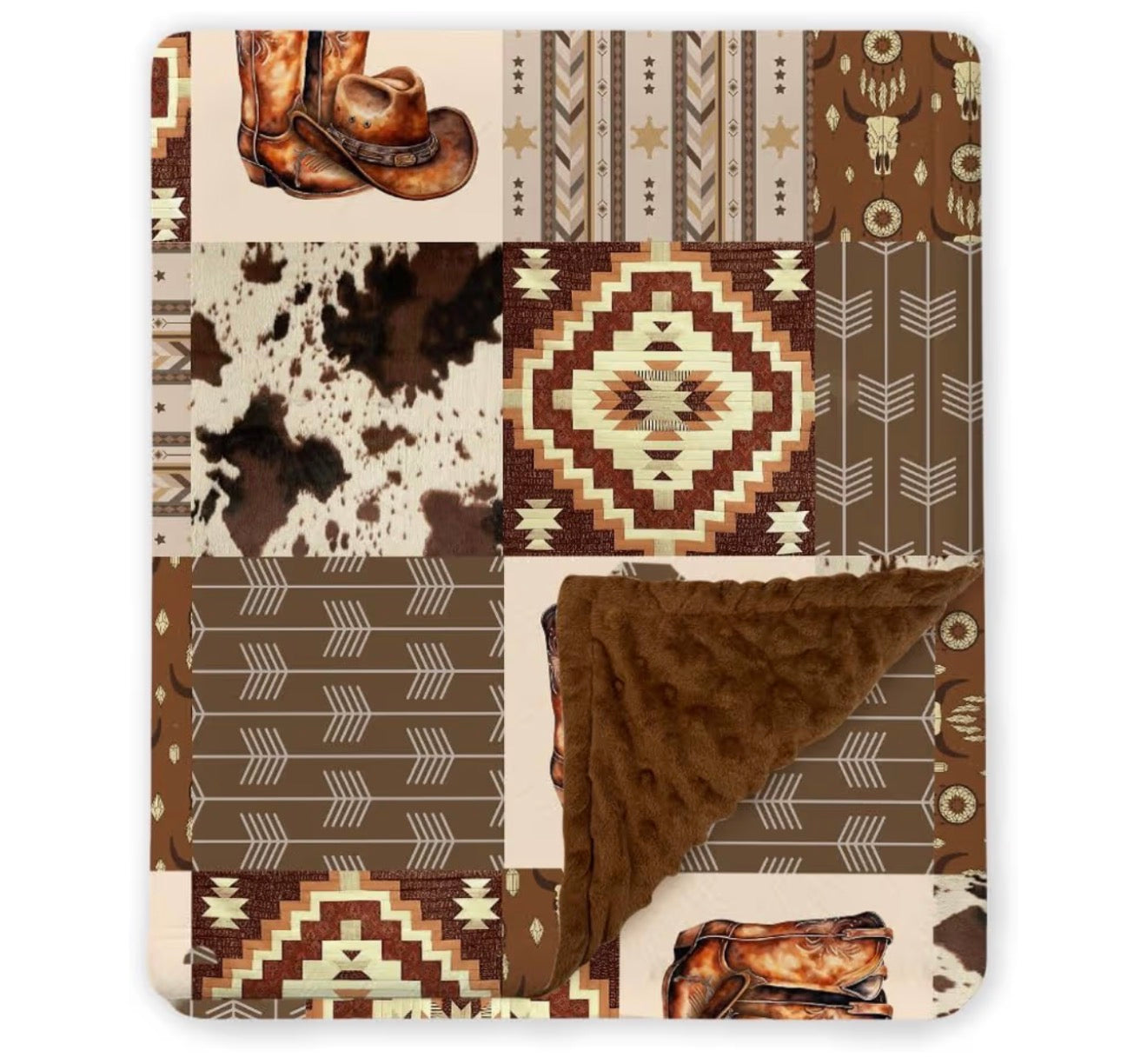 Cowboy Minky Blanket