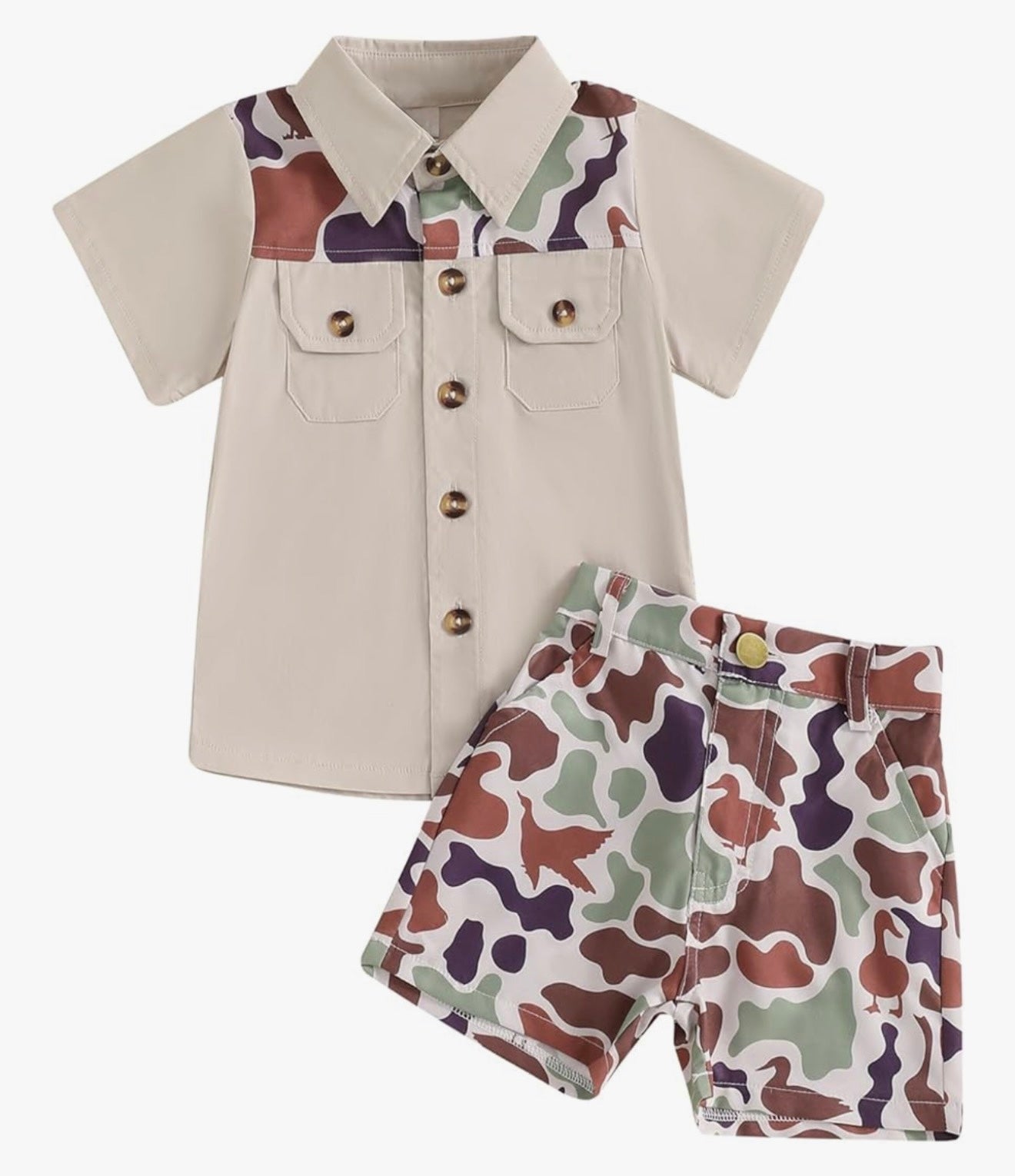 Old School Camo Short Set