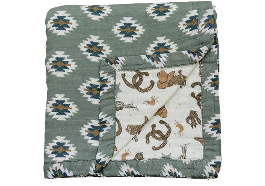 Aztec Horse Shoe Baby Blanket