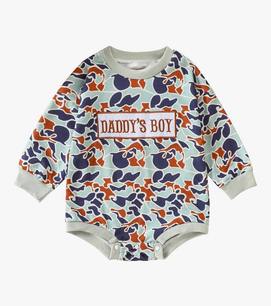 Daddy’s Boy Camo Bubble