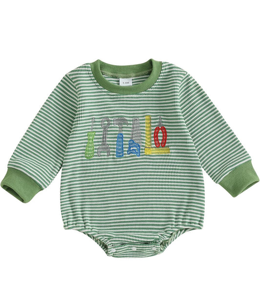 Tool Embroidery Waffle Knit Bubble