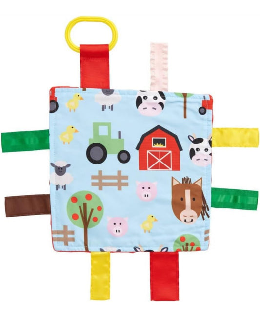 Farm taggie sensory blankie
